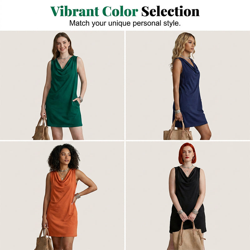 Isabella | Timeless Cowl Neck Dress