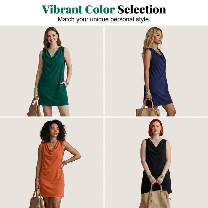 Isabella | Timeless Cowl Neck Dress