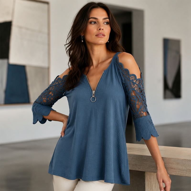 Elodie  Off-Shoulder Lace Top
