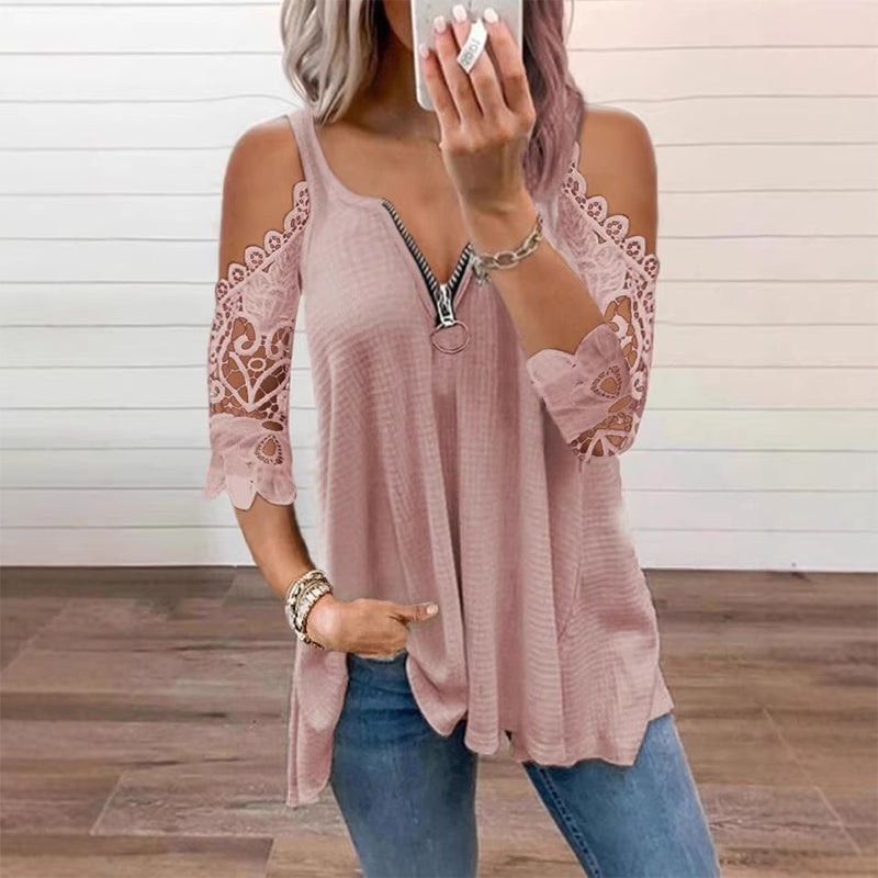 Elodie  Off-Shoulder Lace Top