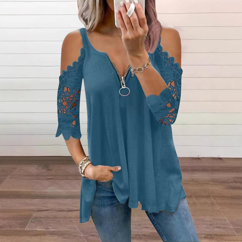 Elodie  Off-Shoulder Lace Top