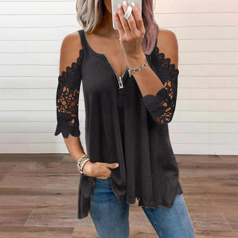 Elodie  Off-Shoulder Lace Top